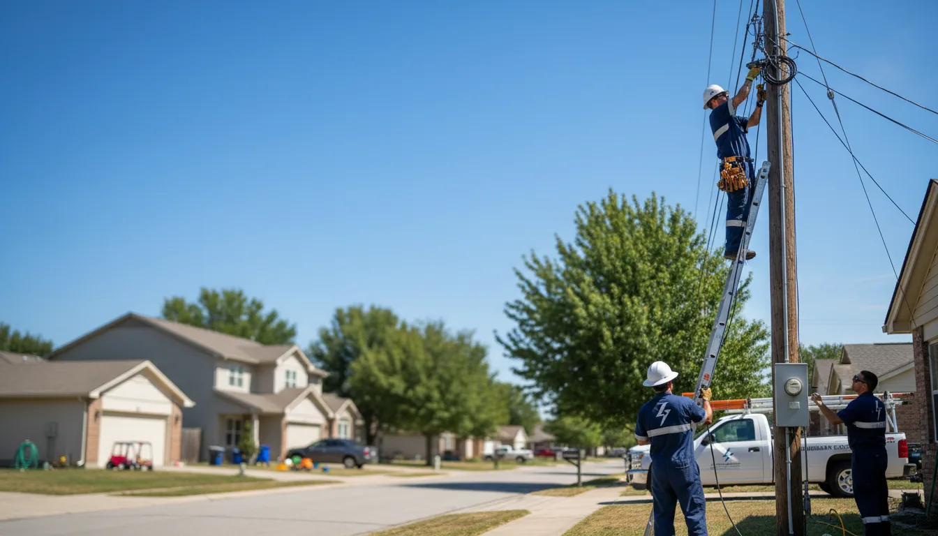 Residential electrician providing installation services in Fordyce, NE